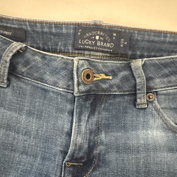 Lucky Brand Jeans Womens 28 Lolita Skinny Distressed Denim Stretch - Picture 3 of 11